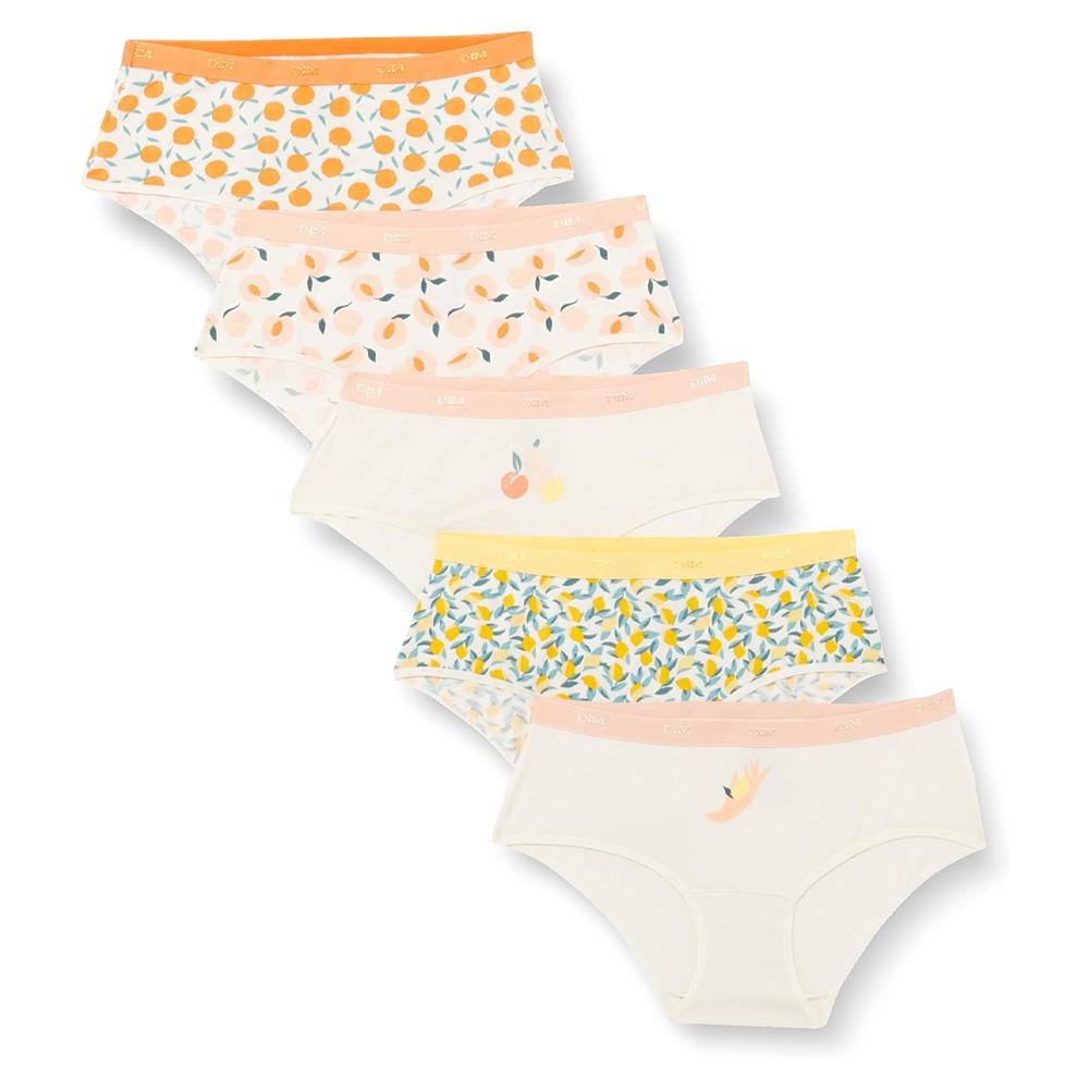X5 Culottes Blanches Imprimés Tropical Blanc Femme DIM D4C20 pas cher