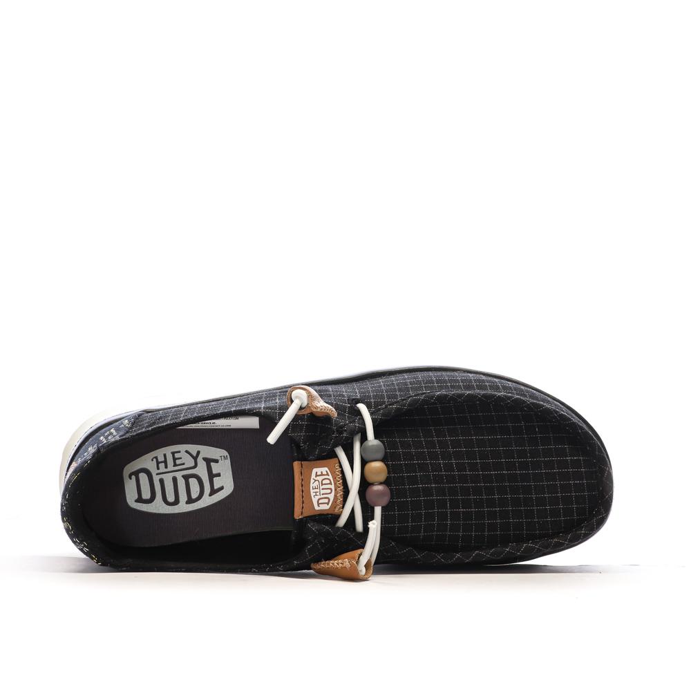 Chaussures Noires Femme Hey Dude Wally Sport Mesh vue 4