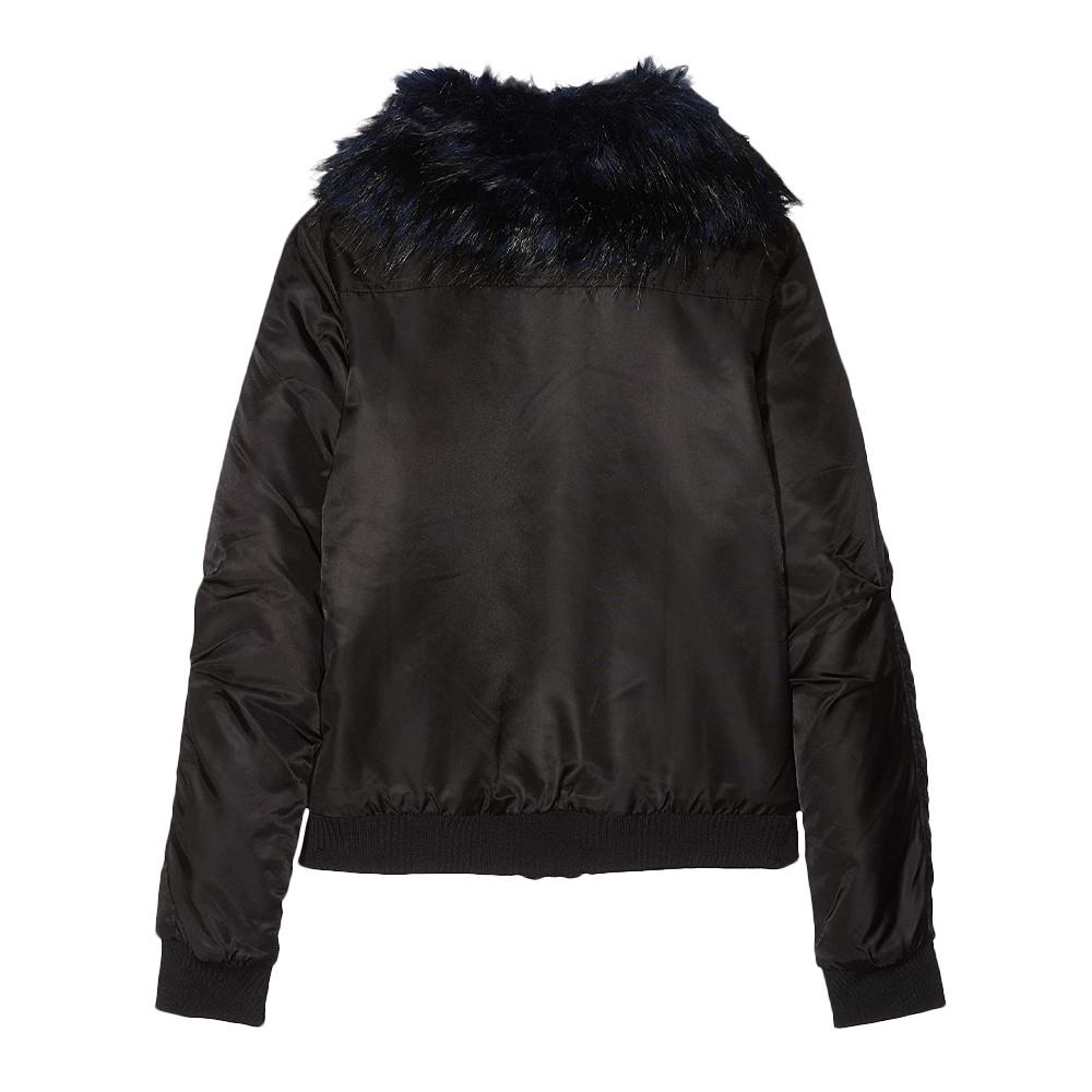 Blouson Noir Fille Teddy Smith Bruny vue 2