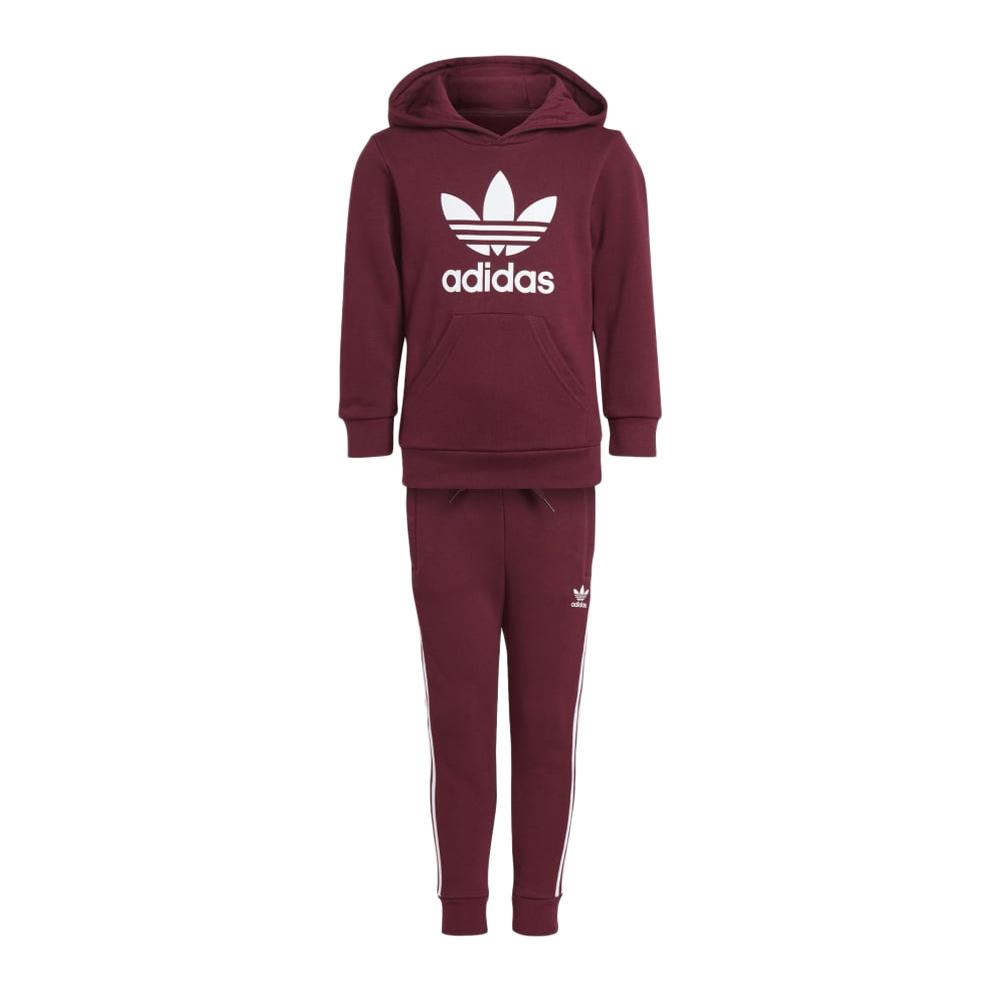 Survêtement Bordeaux Garçon Adidas Hoodie pas cher