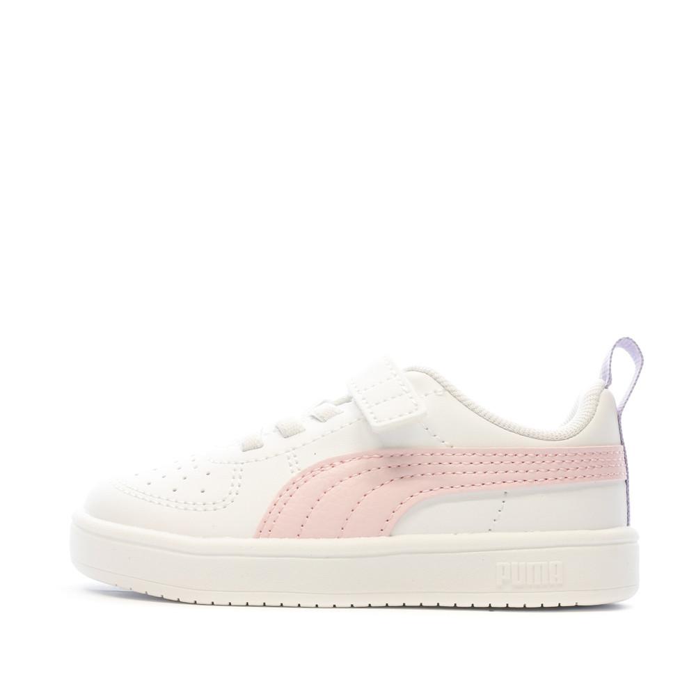 Baskets Blanches Fille Puma Rickie pas cher