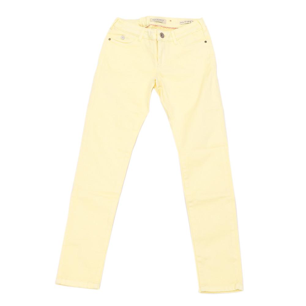 Jean Skinny Jaune pâle Fille Scotch & Soda Le Voyage pas cher