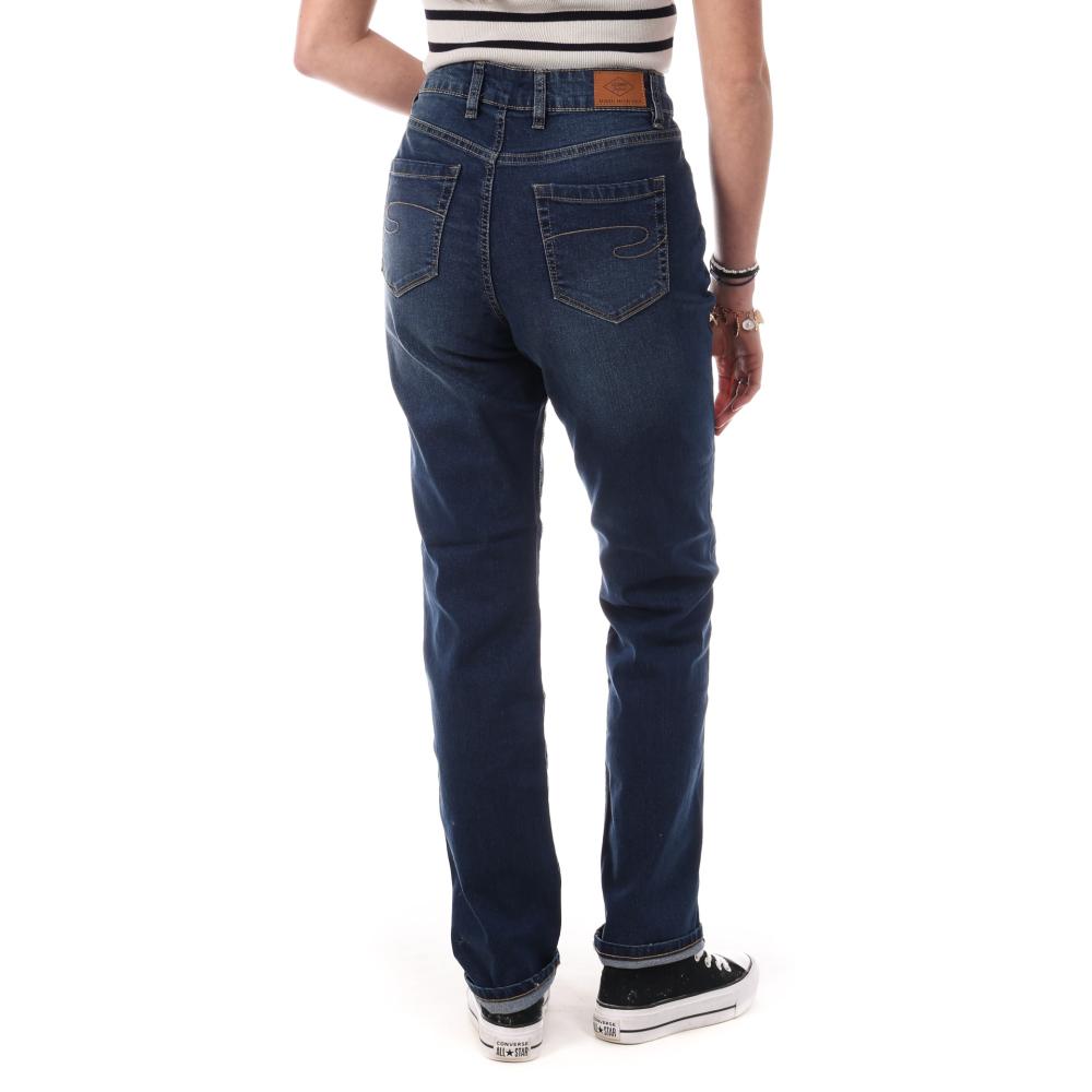 Pantalon Bleu Femme Lee Cooper Okarg vue 2