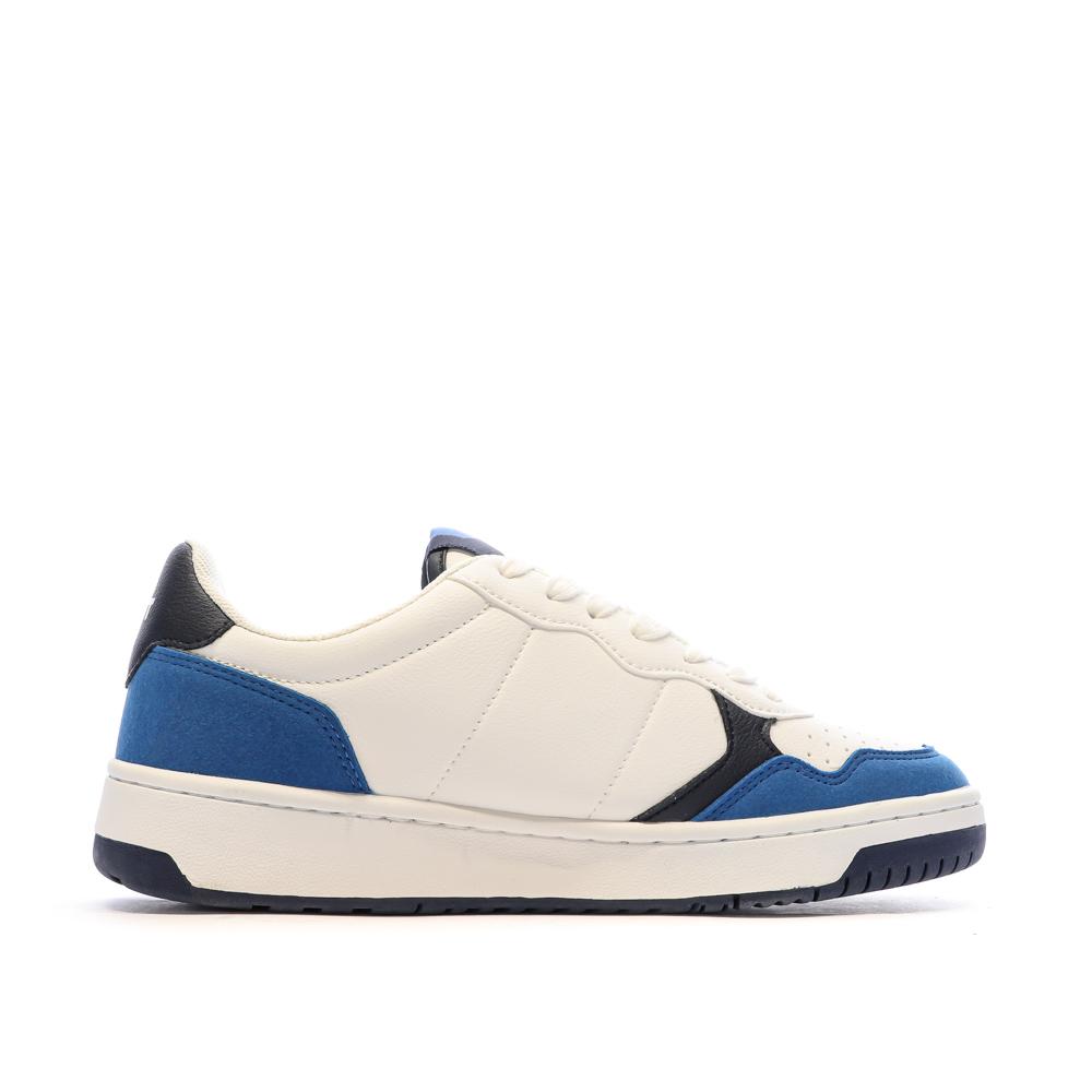 Baskets Blanches/Bleu Homme Jott River vue 2