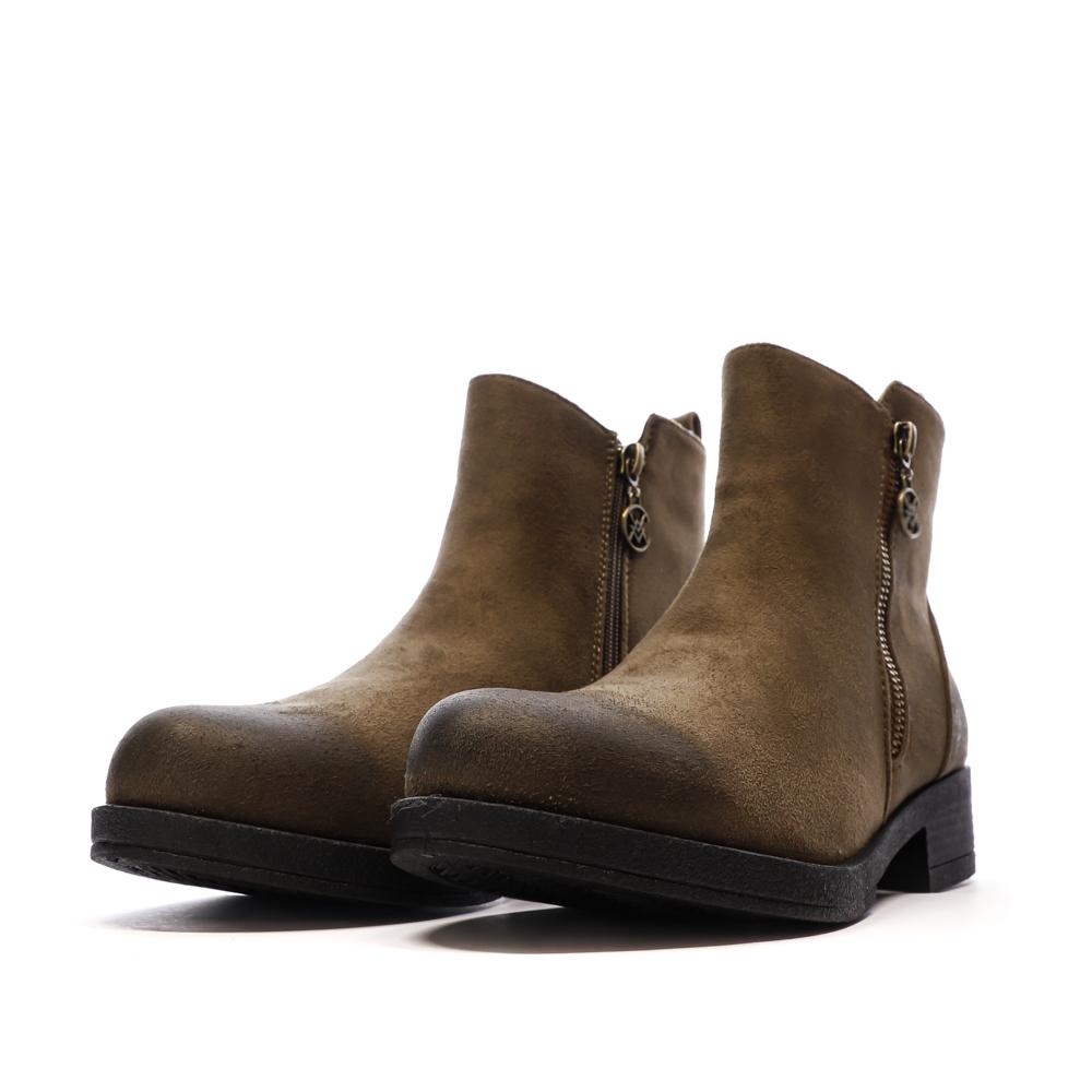 Bottines Marrons Femme Chattawak 8-Vamp vue 6