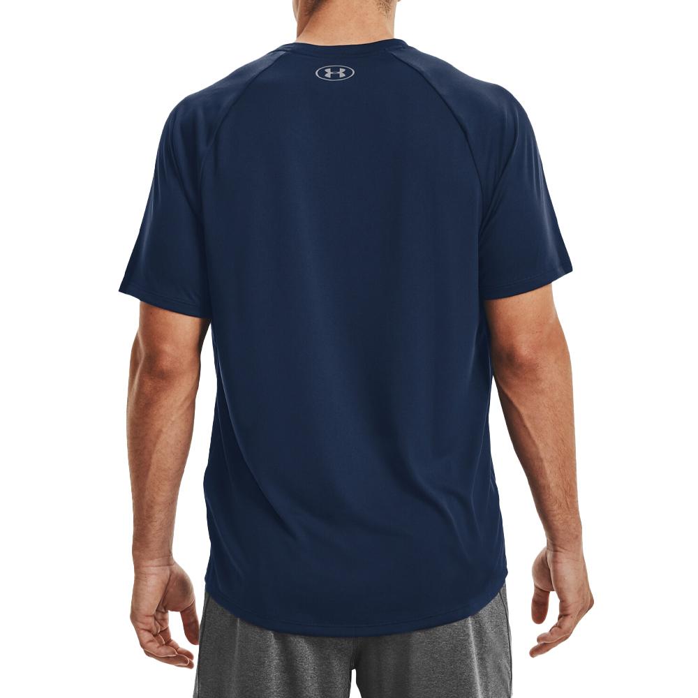 Maillot de sport Bleu Homme Under Armour Tech 2.0 SS 1326413 vue 2