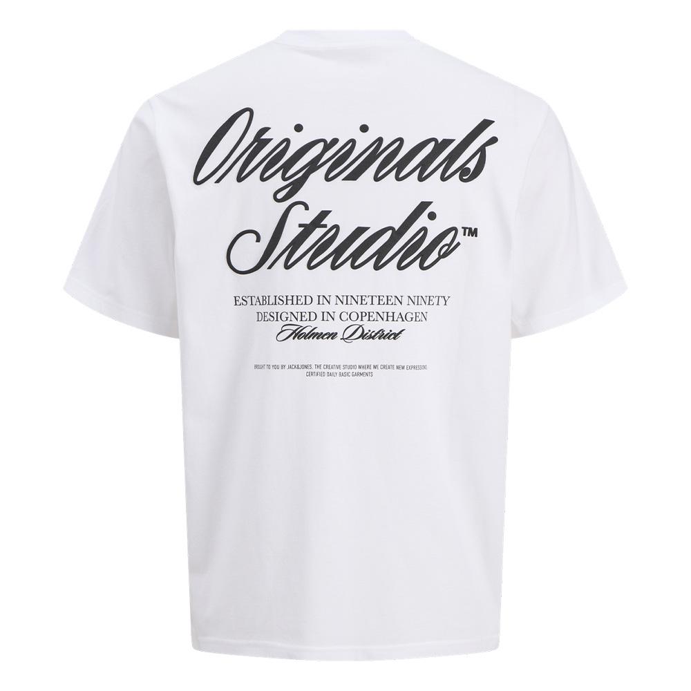 T-Shirt Blanc Homme Jack & Jones Norrebro vue 2