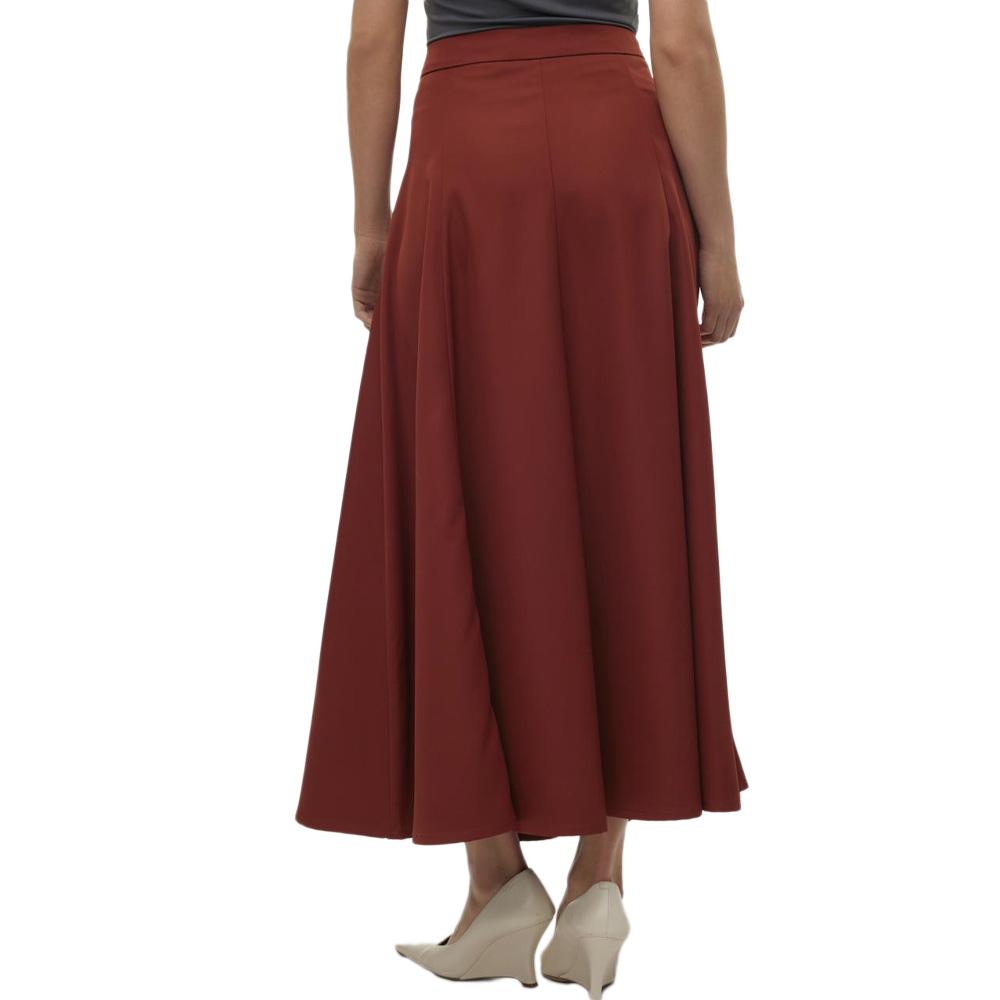 Jupe Longue Terracotta Femme Vero Moda Tara Ancle vue 2