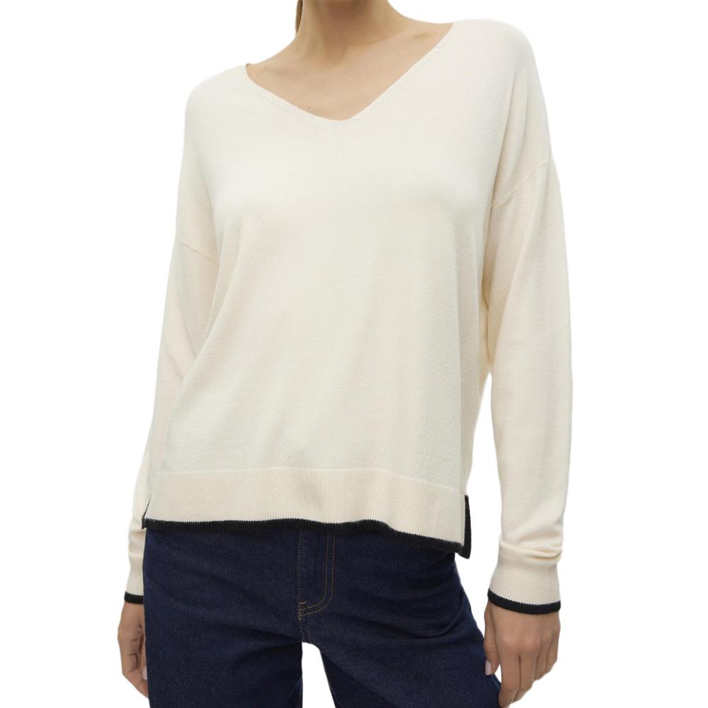 Pull Blanc Femme Vero Moda Breeze pas cher