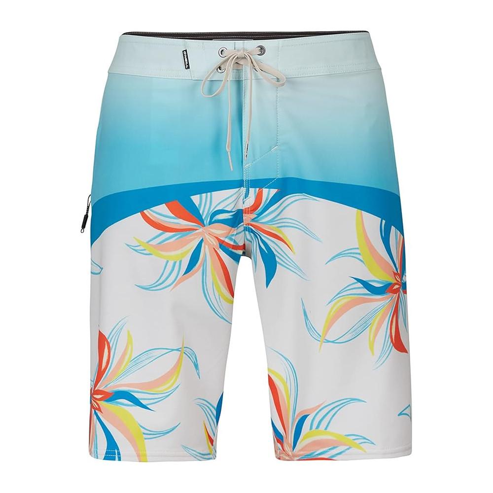 Short de bain Blanc/Bleu Homme O'Neill Hyperfreak pas cher