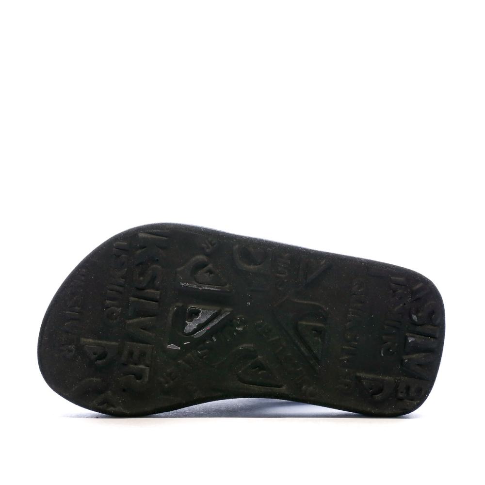 Claquettes Noir/Bleu Bébé Quiksilver Molokai vue 2