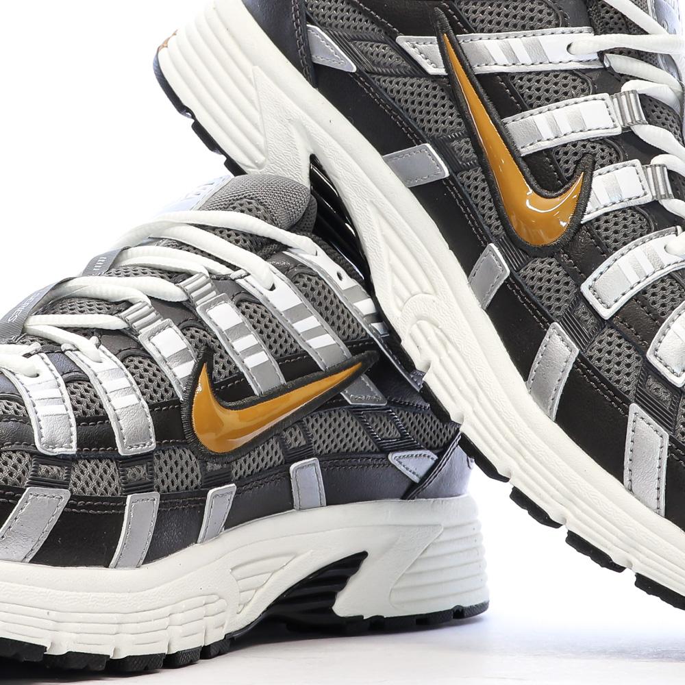 Baskets Grises/Moutarde Homme Nike P-6000 vue 7