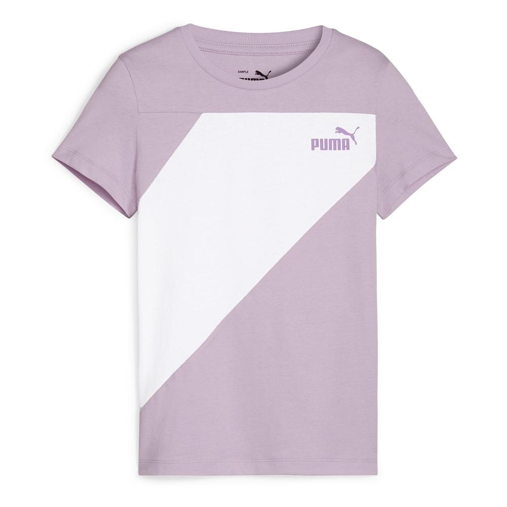 T-shirt Mauve/Blanc Fille Puma Power Tee pas cher