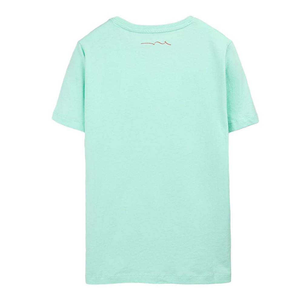 T-Shirt Vert Menthe Garçon Teddy Smith Evan vue 2