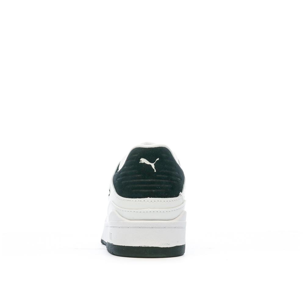 Baskets Blanche/Noir Garçon Slip stream vue 3