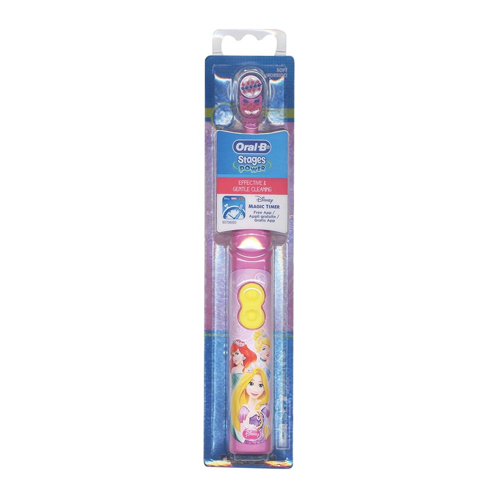 Brosse à Dents à Piles Rose Fille Oral-B Princesses Disney pas cher