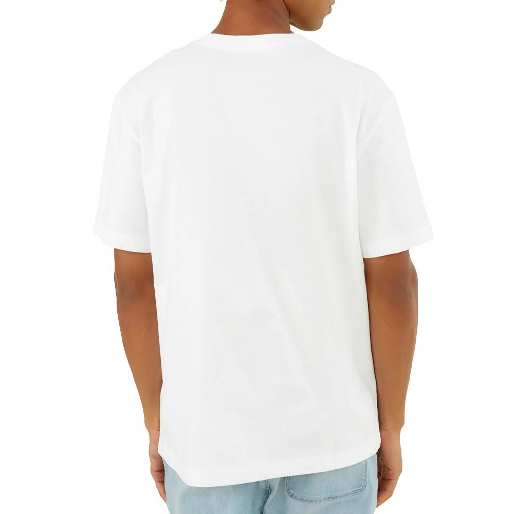 T-shirt Blanc Homme Guess Ovrszd Racer vue 2