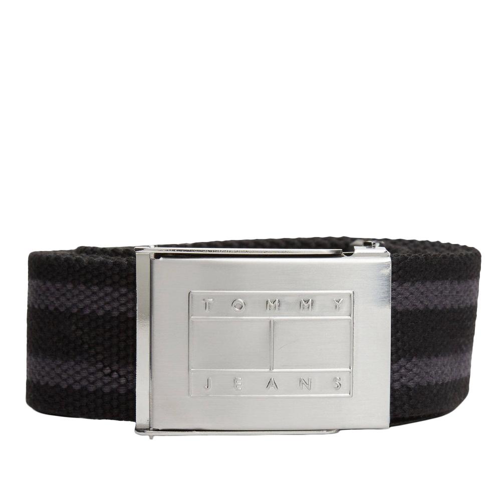 Ceinture Noir/Gris Homme Tommy Hilfiger Daily Stripes pas cher