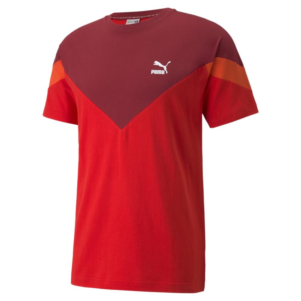 T-shirt Rouge Homme Puma Iconic Mcs pas cher