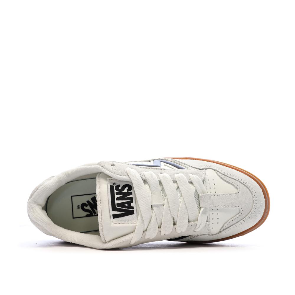 Baskets Blanches Homme Vans Upland Suede Marshmallow vue 4