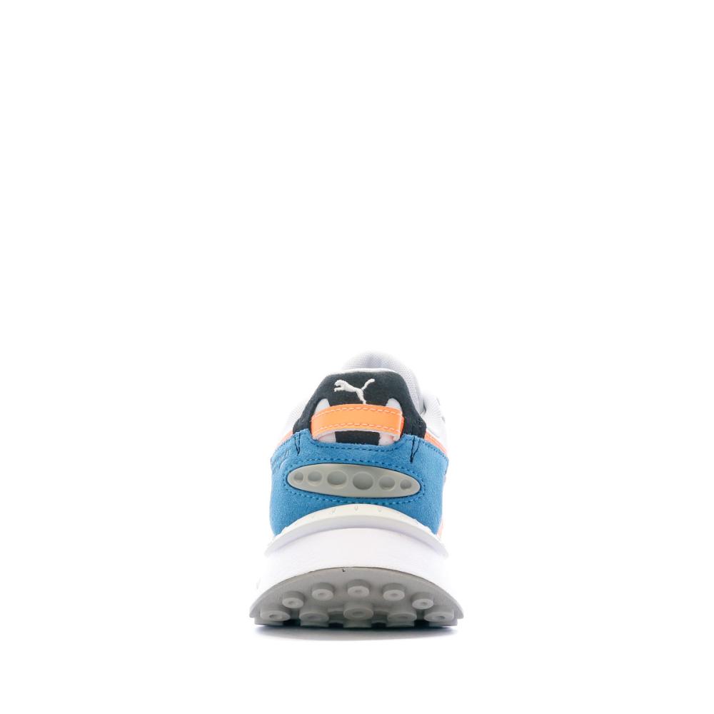 Basket Blanche Garçon Puma Wild Rider vue 3