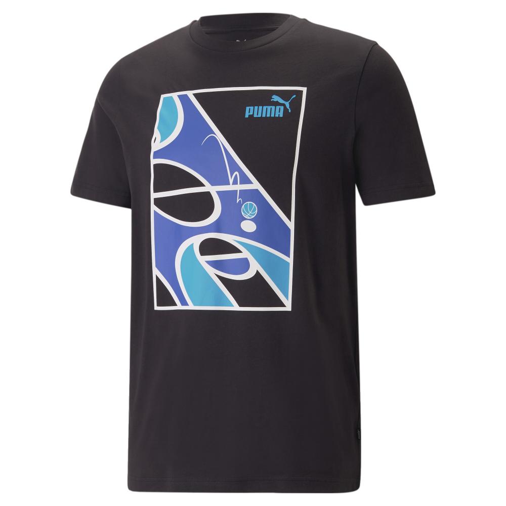 T-shirt Noir Homme Puma Graphics Court pas cher