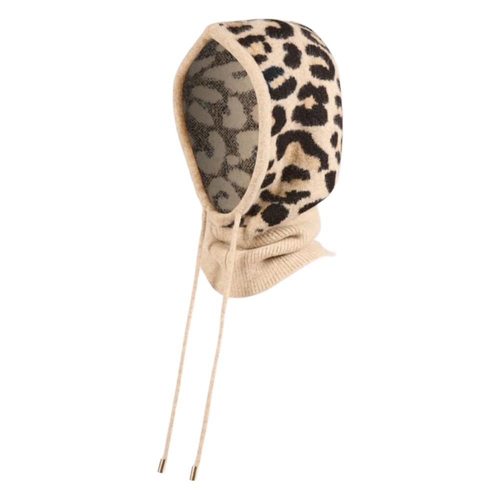 Capuche Beige/Noire à Motifs Femme Morgan pas cher