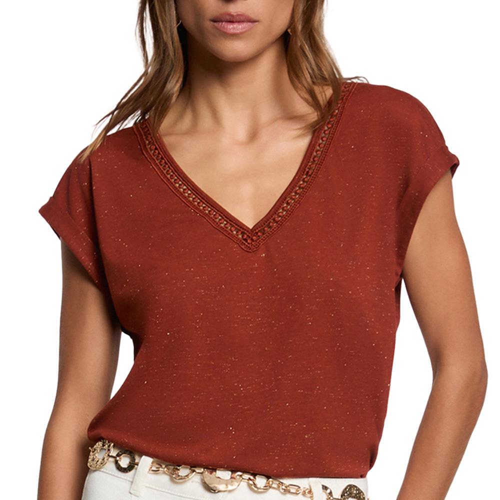 T-shirt Terracotta Femme Morgan DAKA pas cher
