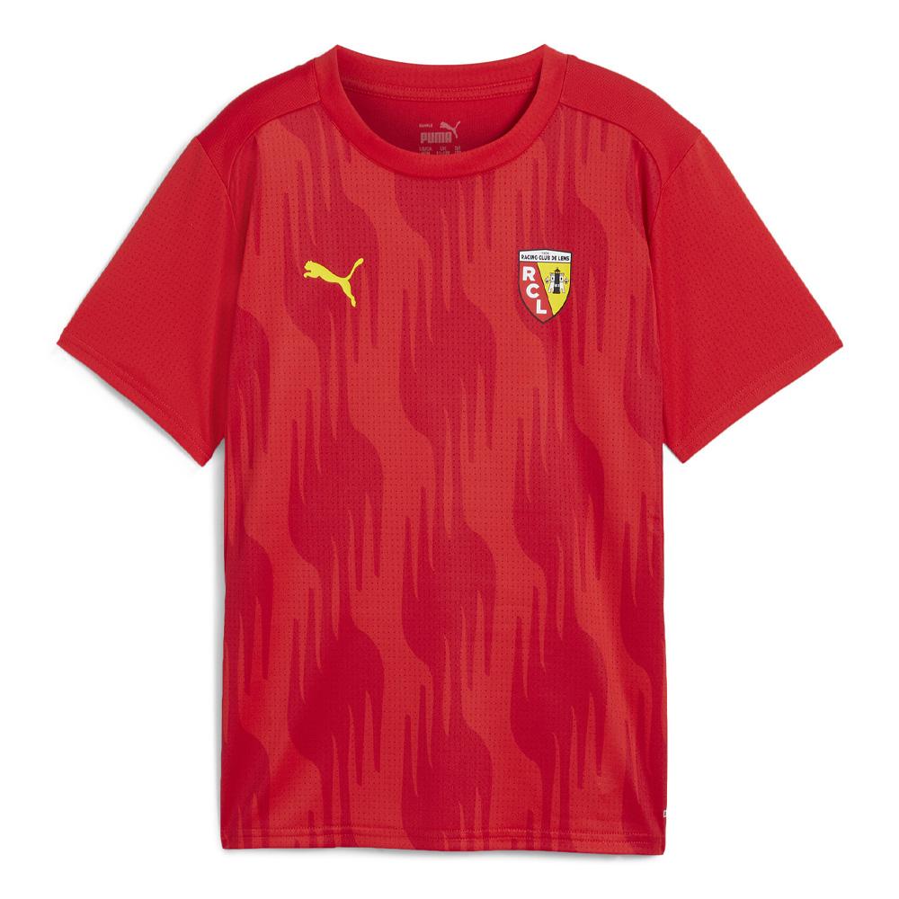 RC Lens Maillot Prematch Rouge Junior Puma 24/25 pas cher