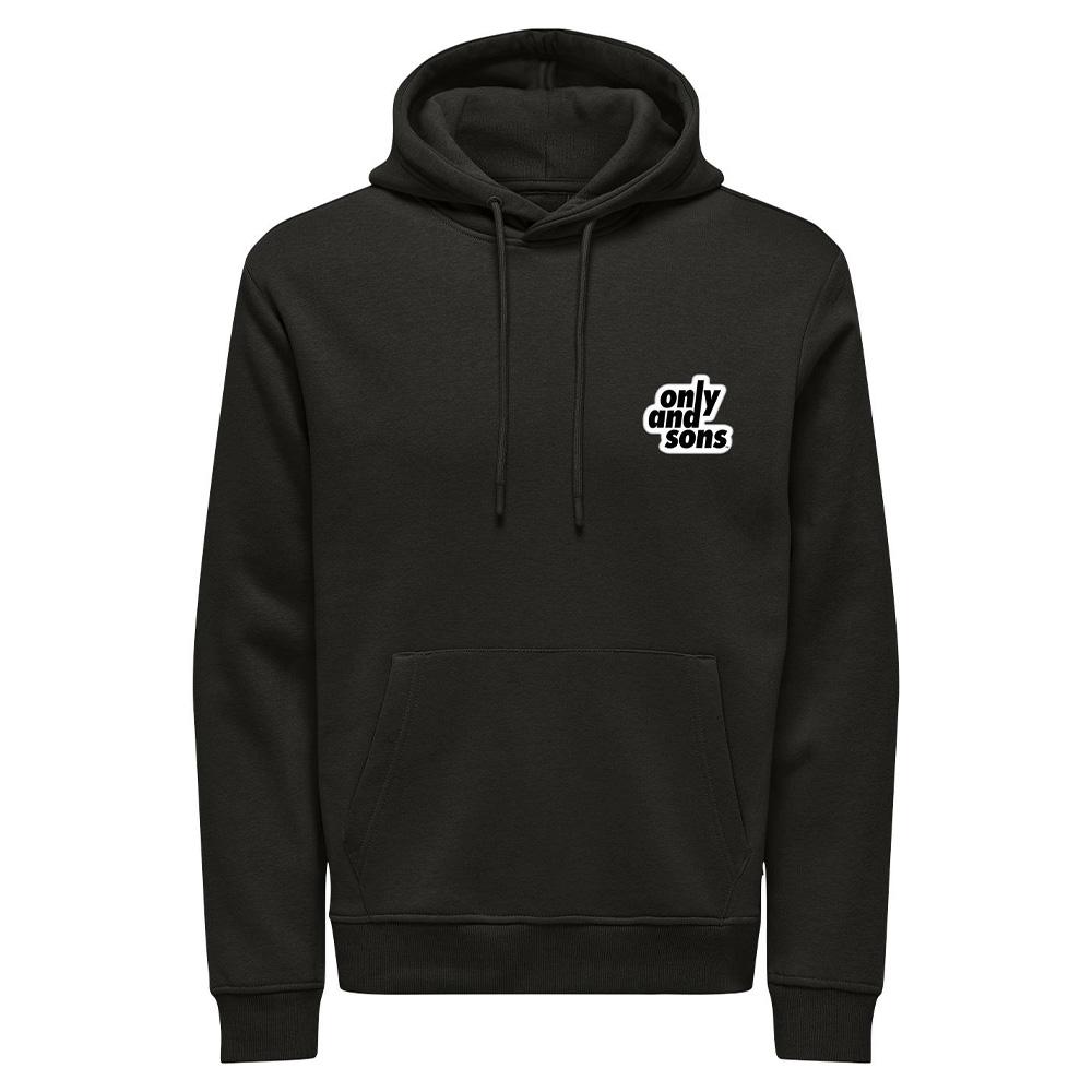 Sweat Noir Homme Only & Sons Flower pas cher