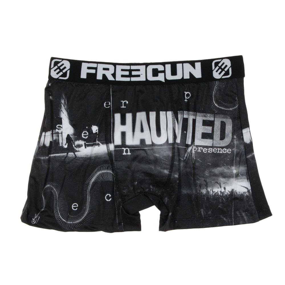 Boxer Noir/Gris à Imprimés Homme Freegun HAU pas cher
