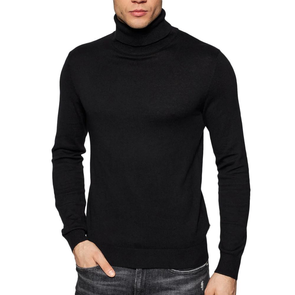 Pull Noir Garçon Jack & Jones Knit pas cher