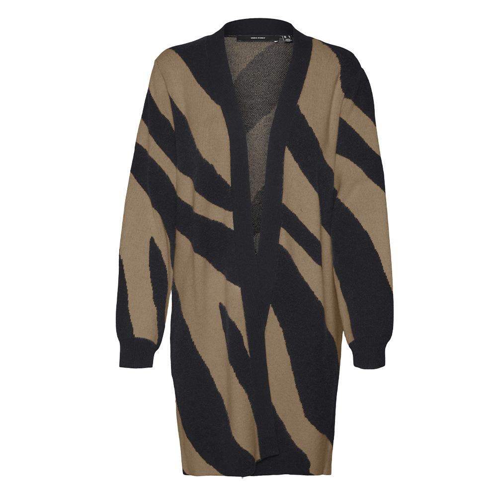 Gilet Long Noir/Camel Femme Vero Moda Nancy vue 3