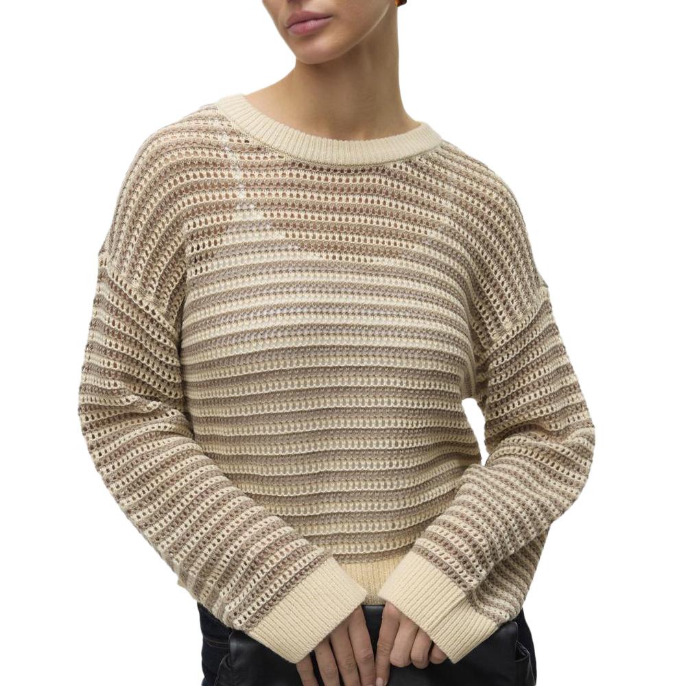 Pull Beige/Marron Femme Vero Moda Madera pas cher