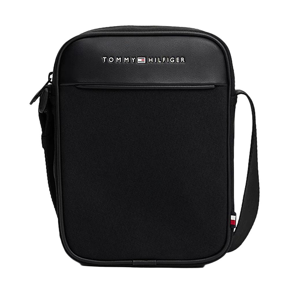 Sacoche Noir Homme Tommy Hilfiger Th Foundation Mini R pas cher