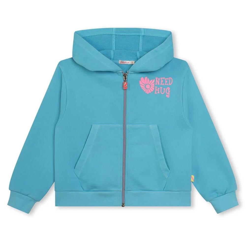 Sweat Bleu Fille Billieblush U20103 pas cher