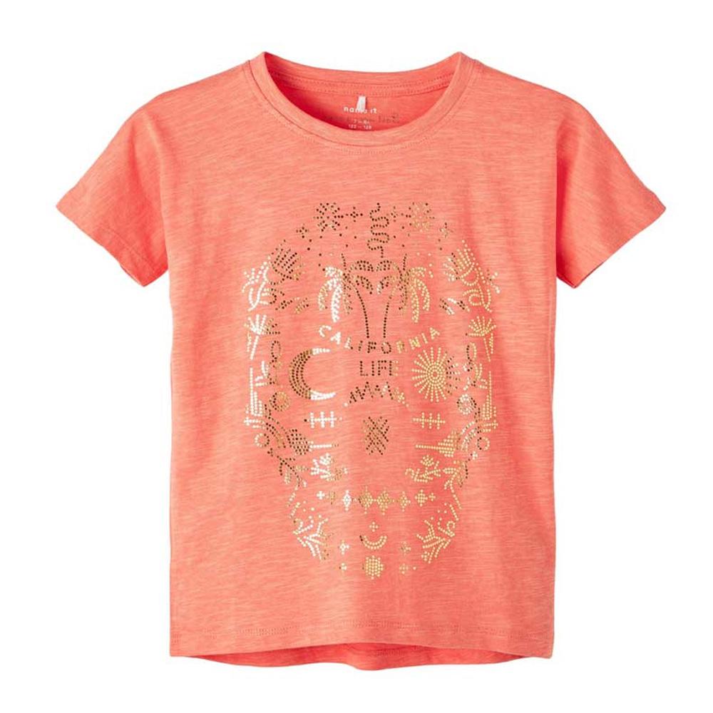 T-shirt Orange Fille Name it falivibes pas cher