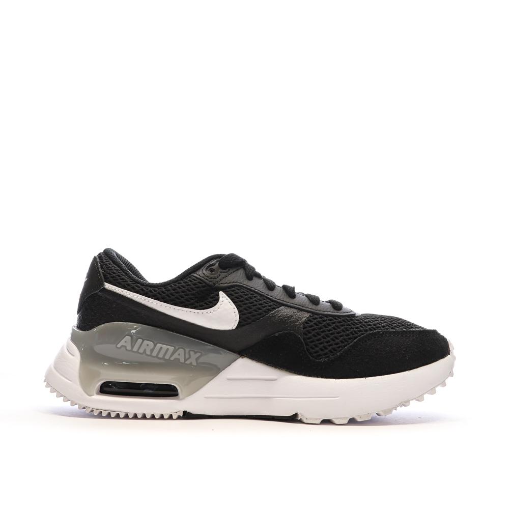 Baskets Noires/Oranges Femme Nike Air Max Systm vue 2