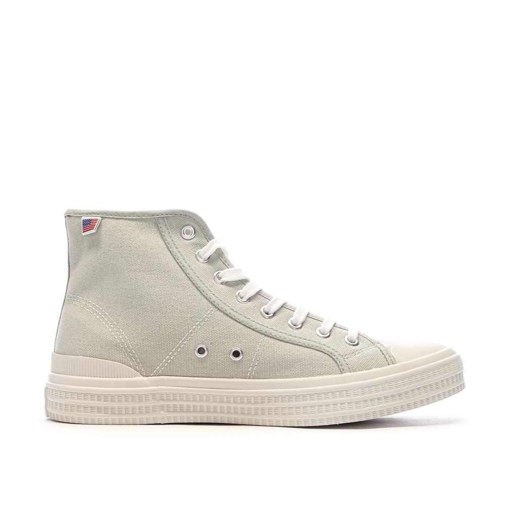 Baskets Beige Homme Schott William vue 2