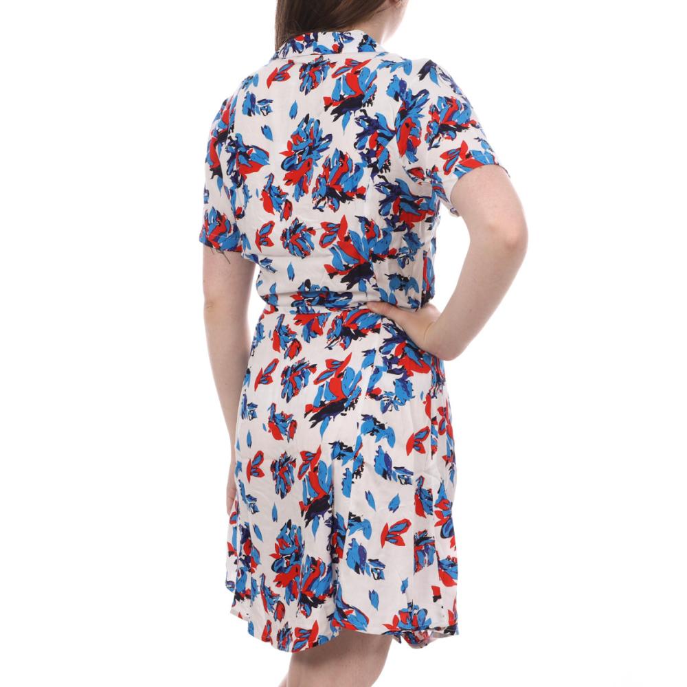 Robe Blanche/Bleu/Rouge Imprimé Femme JDY Starr vue 2