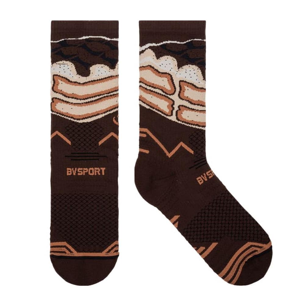 X1 Paires de Chaussettes Marron BV SPORT Trail Biere vue 2