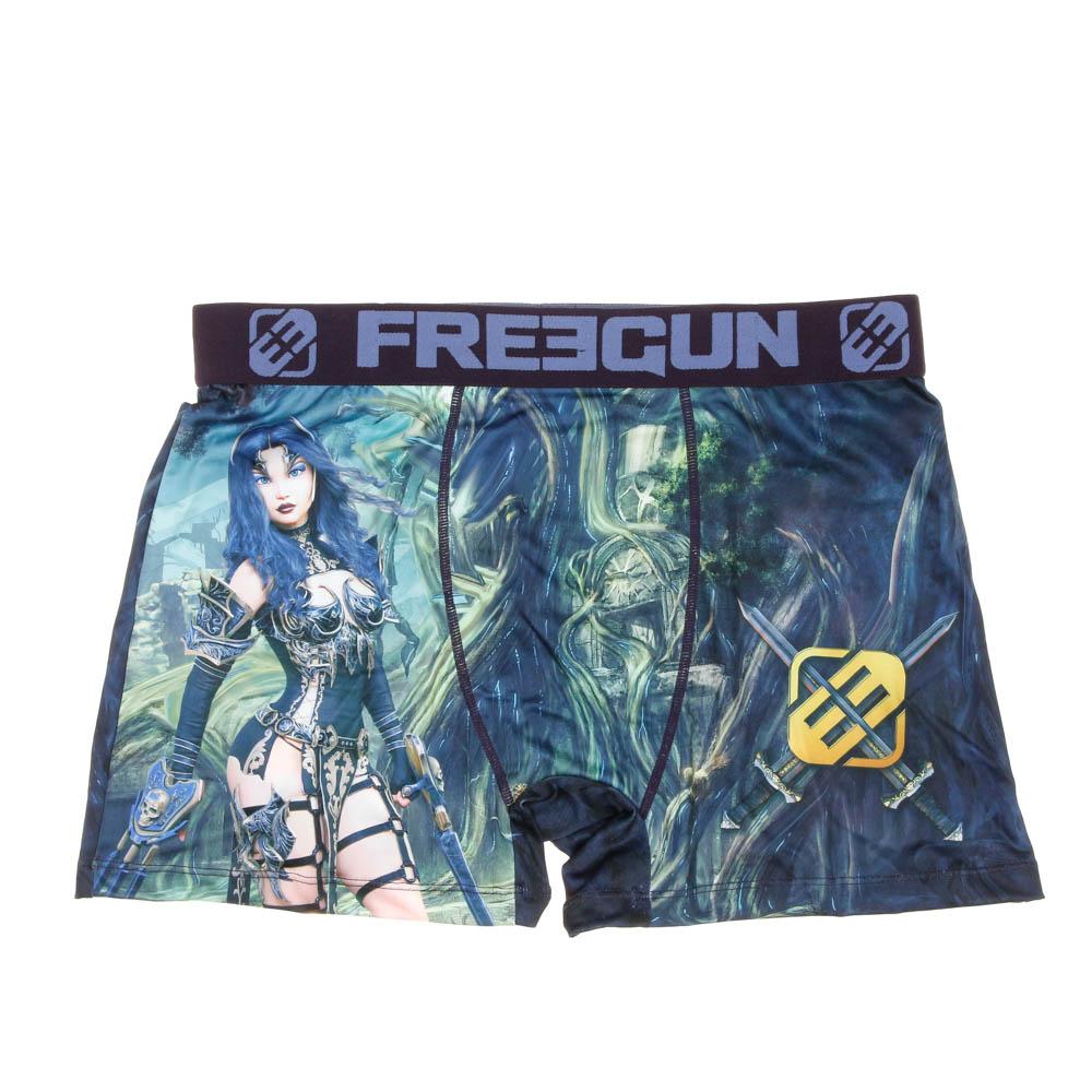 Boxer Bleu/Noir Homme Freegun Heroic Fantasy pas cher