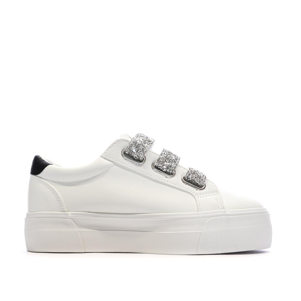 Baskets Blanche Plateforme Femme Kaporal Clovia vue 2