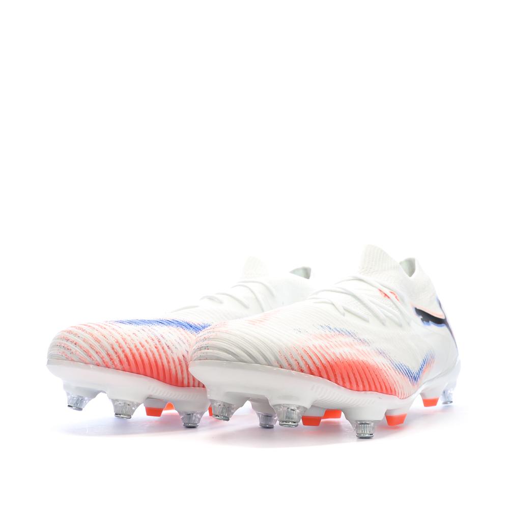 Zapatillas de fútbol blancas/naranjas para hombre Puma Future 8 Match ver 6