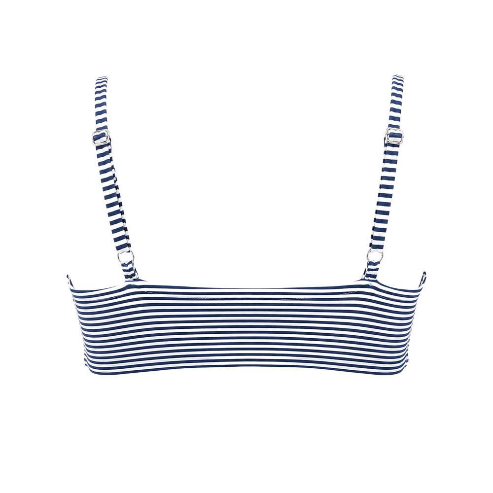 Top de bikini azul marino/blanco para mujer Garin de Sable Taylor ver 2