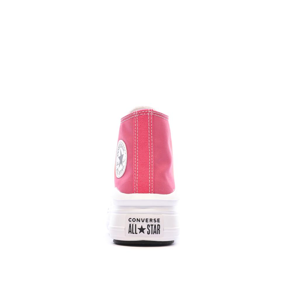 Baskets Roses Fille Converse All Star Move Platform vue 3