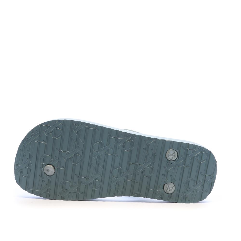 Tongs Bleu Femme Calvin Klein Jeans Flip Flop Tpu Metall vue 2