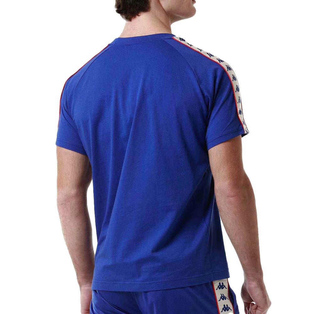 T-shirt Bleu Homme Kappa Balima 222 Banda vue 2