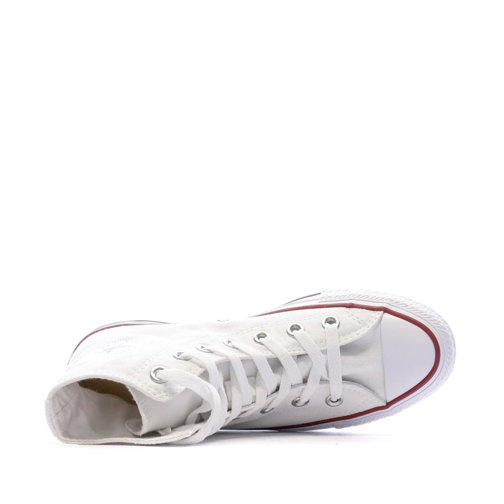 Baskets blanches mixte Converse All Star High vue 4