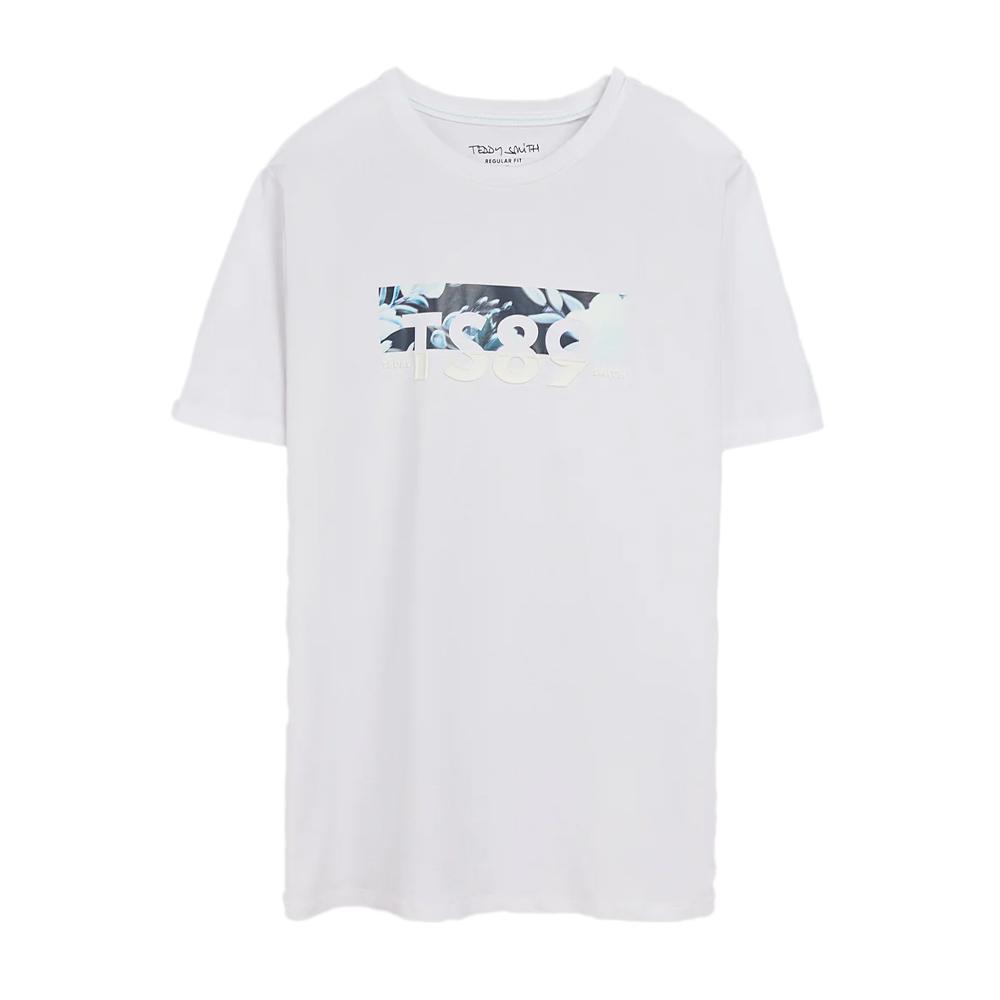T-shirt Blanc Homme Teddy Smith 11015725D pas cher